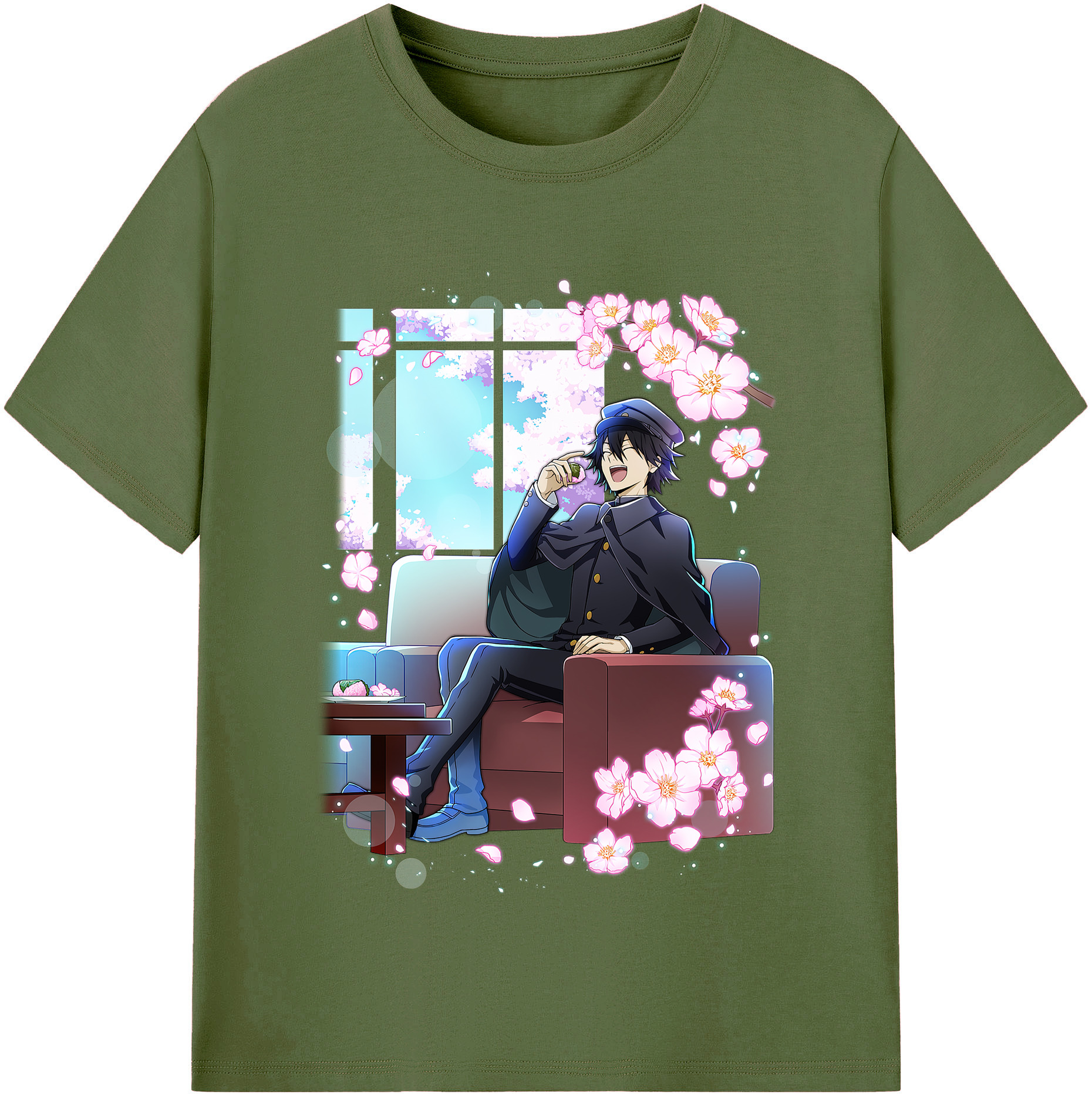 （画像用） 文豪ストレイドッグス Bungo Stray Dogs 綿100％半袖Tシャツ（フロントプリント）